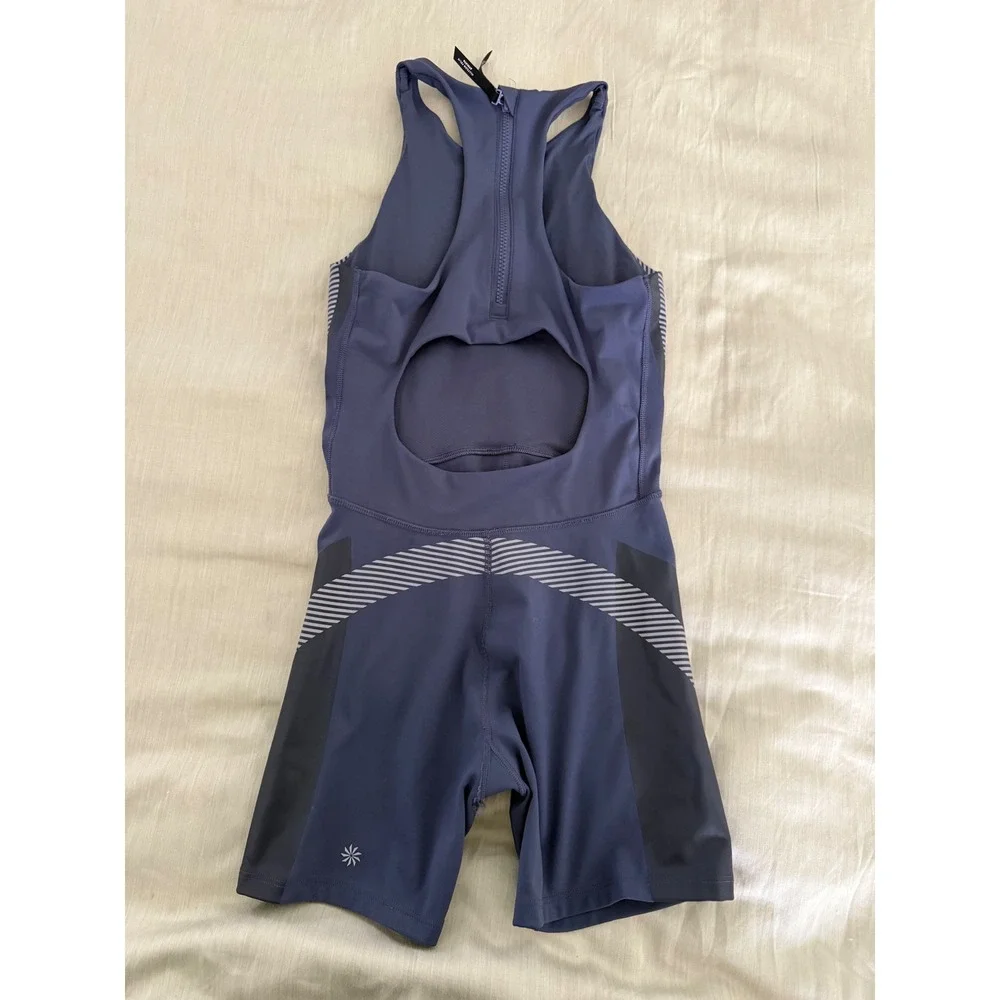 Athleta Allyson Felix Legend Bodysuit Women's‎ S Navy One Piece Performance Suit - Picture 4 of 7